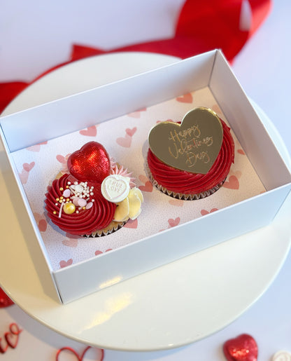 Valentines Cupcakes: Box of 2