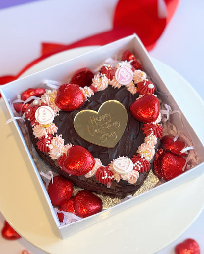 Valentines Brownie Heart